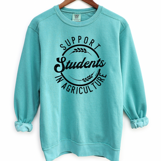 Support Students In Agriculture Black Ink  – Crewneck
