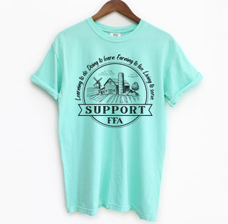 Support FFA Barn Sketch– Comfort Colors T-Shirt