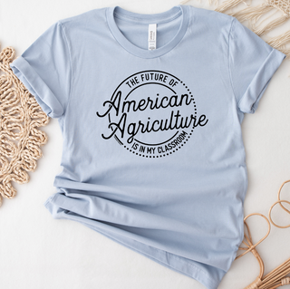 Future Of American Ag Is In My Classroom Black Ink  – Bella Canvas T-Shirt