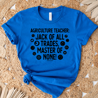 Ag Teacher Jack Of All Trades Black Ink  – Bella Canvas T-Shirt