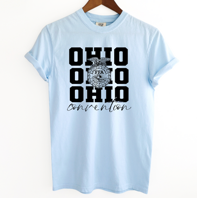 Black Emblem Ohio FFA Convention  ComfortWash/ComfortColor T-Shirt (S-4XL) - Multiple Colors!