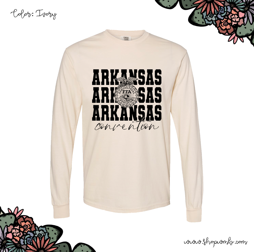 Black Emblem Arkansas FFA Convention LONG SLEEVE T-Shirt (S-3XL) - Multiple Colors!