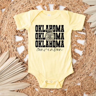 Black Emblem Oklahoma FFA Convention One Piece/T-Shirt (Newborn - Youth XL) - Multiple Colors!