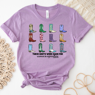 RTS - BOOTS ARE MADE FOR WOMEN IN AG TEE