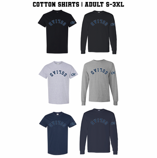 Upside Down Goliad Cotton Tee - Adult - Short or Long Sleeve