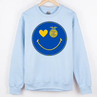 Blue Smiley - SALE CREWNECK