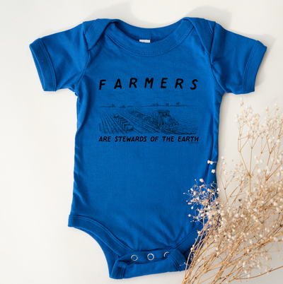 Farmers Are Stewards Of The Earth One Piece/T-Shirt (Newborn - Youth XL) - Multiple Colors!