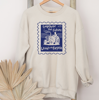 Empower The Future Stamp - Cream - Pink Friday Crewneck