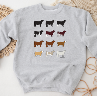 Steer Breeds - Pink Friday Crewneck