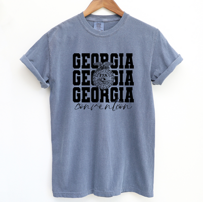 Black Emblem Georgia FFA Convention ComfortWash/ComfortColor T-Shirt (S-4XL) - Multiple Colors!