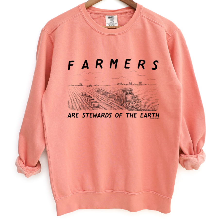 Farmers Are Stewards Of The Earth Crewneck (S-3XL) - Multiple Colors!