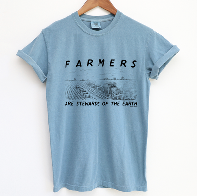 Farmers Are Stewards of The Earth ComfortWash/ComfortColor T-Shirt (S-4XL) - Multiple Colors!