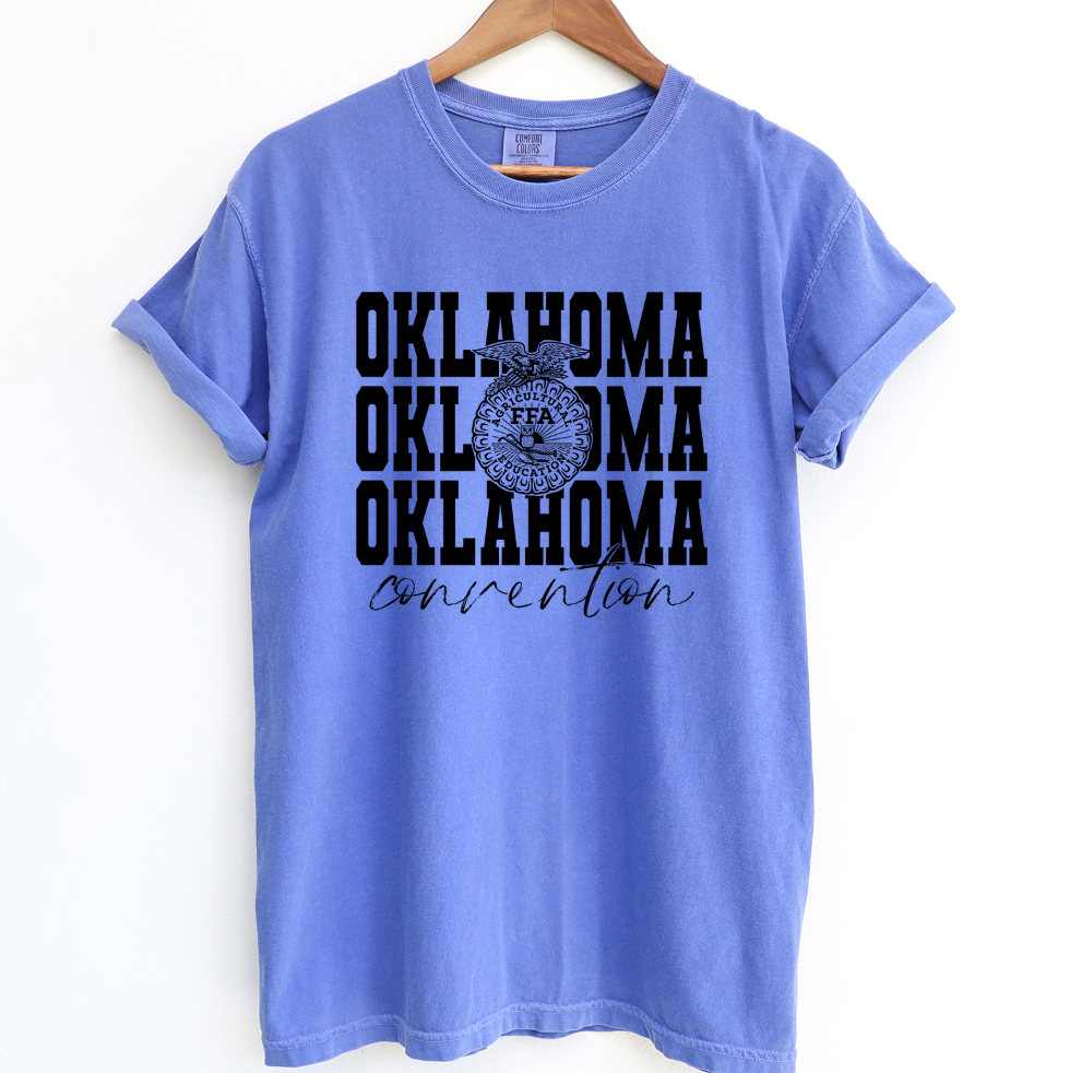 Black Emblem Oklahoma FFA Convention ComfortWash/ComfortColor T-Shirt (S-4XL) - Multiple Colors!