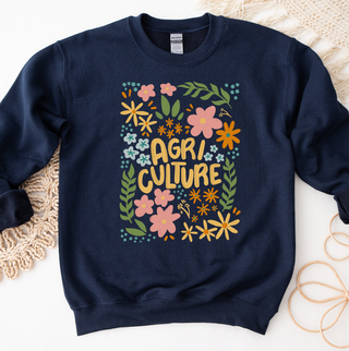Floral Sketch Navy - Crewneck Summer Warehouse Sale