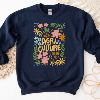 Agriculture Floral Sketch Crewneck - DOORBUSTER