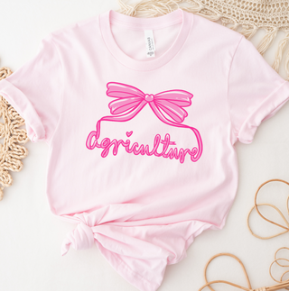 Pink Agriculture Bow - T-Shirt Summer Warehouse Sale
