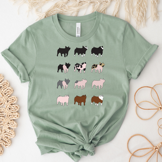 Pig Breeds – Bella Canvas T-Shirt