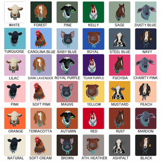 SQUASH ANIMALS - CHOOSE YOUR ANIMAL - Bella Canvas T-Shirt