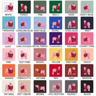 VALENTINES SWEATER - CHOOSE YOUR ANIMAL - Bella Canvas T-Shirt