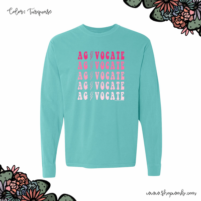 Agvocate Bolt Pink LONG SLEEVE T-Shirt (S-3XL) - Multiple Colors!