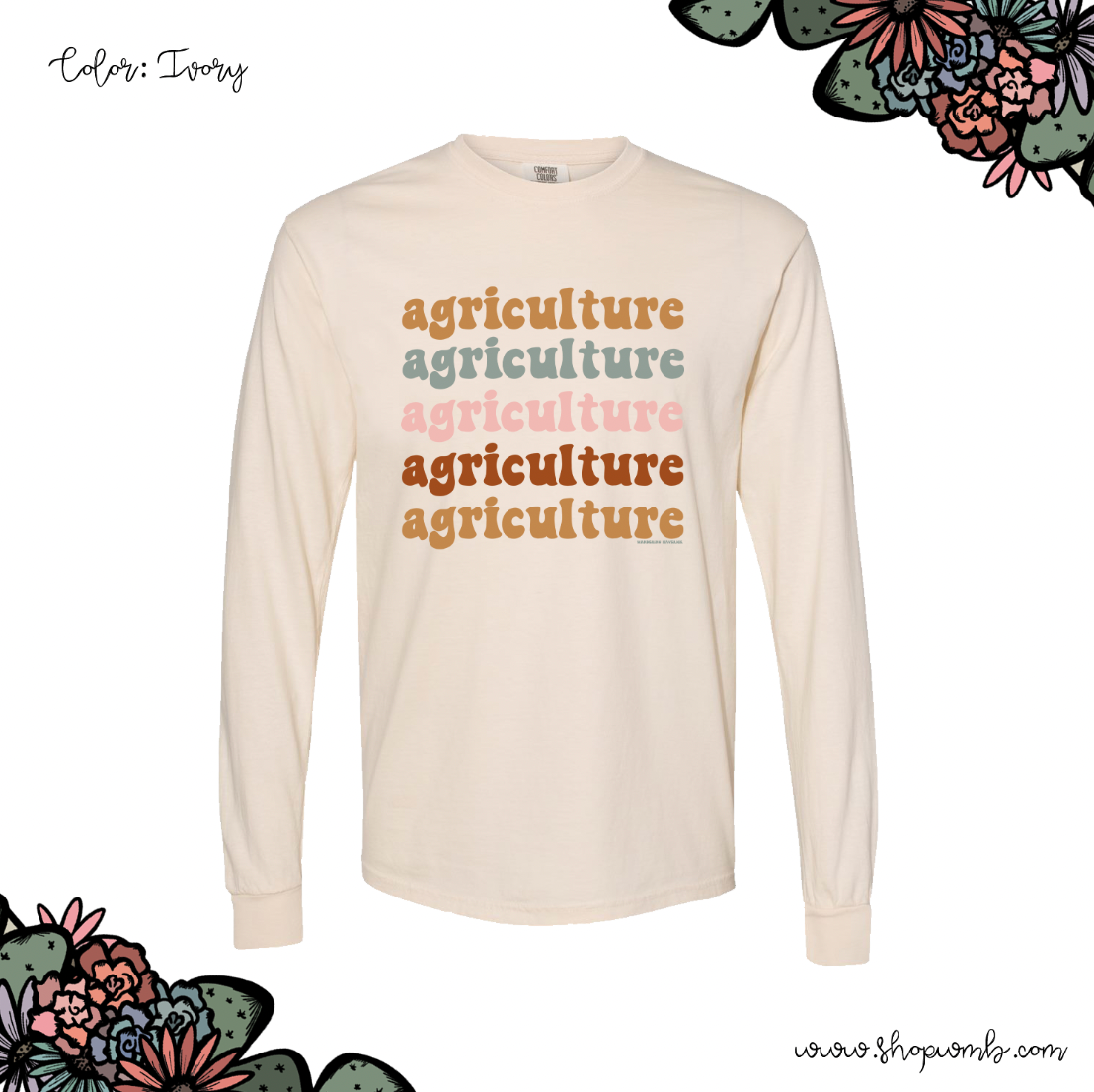 Groovy Agriculture LONG SLEEVE T-Shirt (S-3XL) - Multiple Colors!