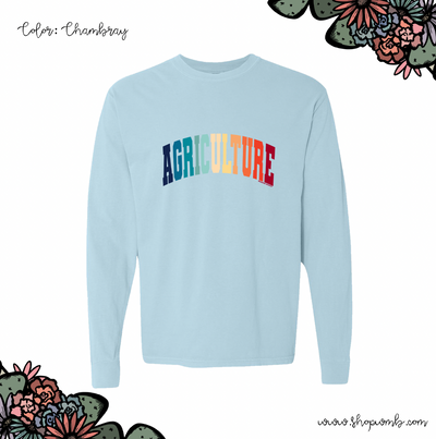 Varsity Agriculture Color Ink LONG SLEEVE T-Shirt (S-3XL) - Multiple Colors!