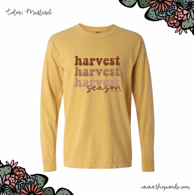 Retro Harvest Season LONG SLEEVE T-Shirt (S-3XL) - Multiple Colors!