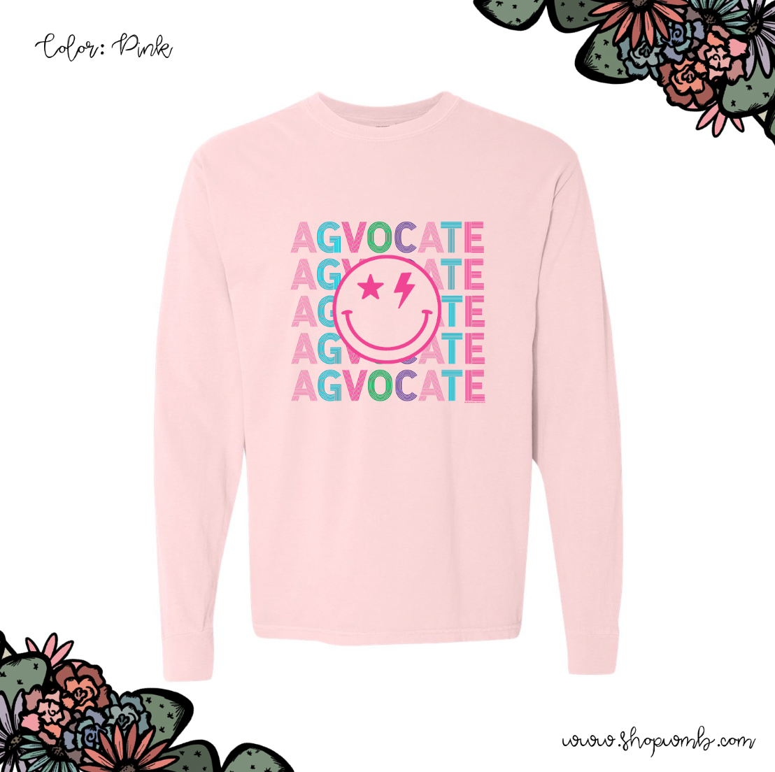 Agvocate Line Smile LONG SLEEVE T-Shirt (S-3XL) - Multiple Colors!