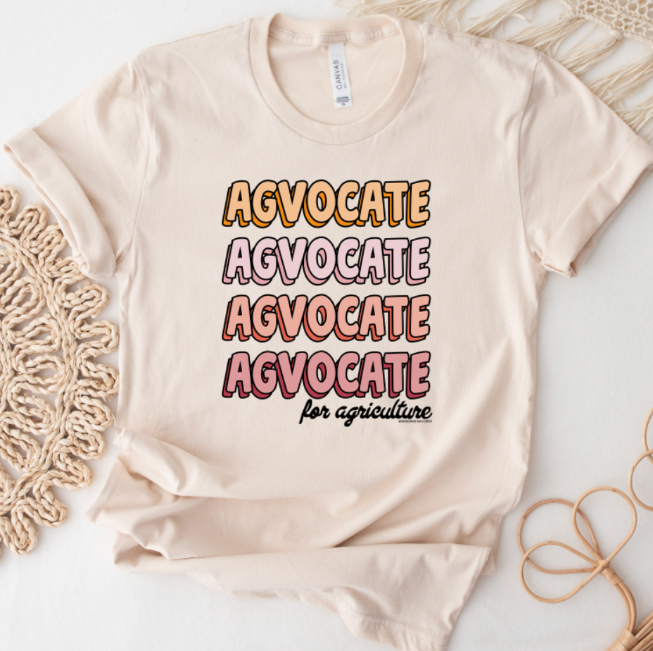 Groovy AGvocate For Agriculture T-Shirt (XS-4XL) - Multiple Colors!