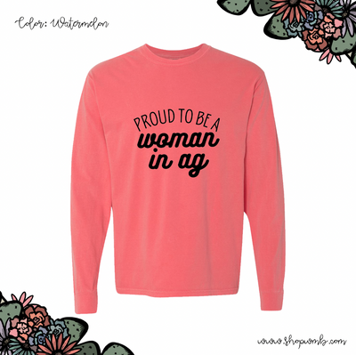 Proud To Be A Woman in AG LONG SLEEVE T-Shirt (S-3XL) - Multiple Colors!