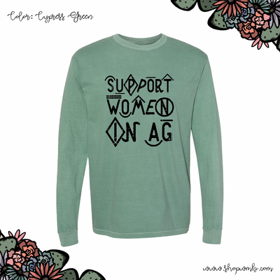 Branded Support Woman in Ag LONG SLEEVE T-Shirt (S-3XL) - Multiple Colors!