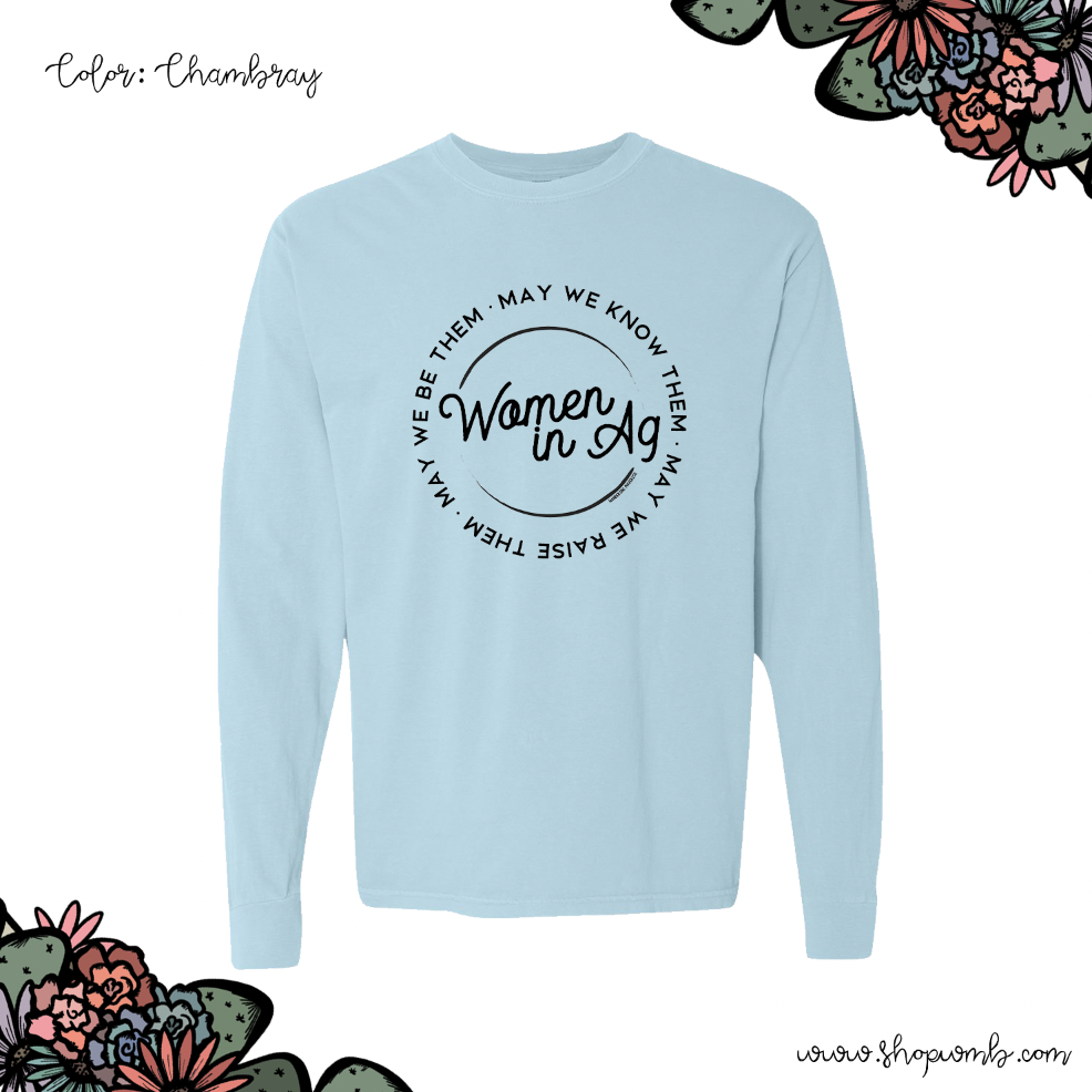 Women in AG Circle LONG SLEEVE T-Shirt (S-3XL) - Multiple Colors!