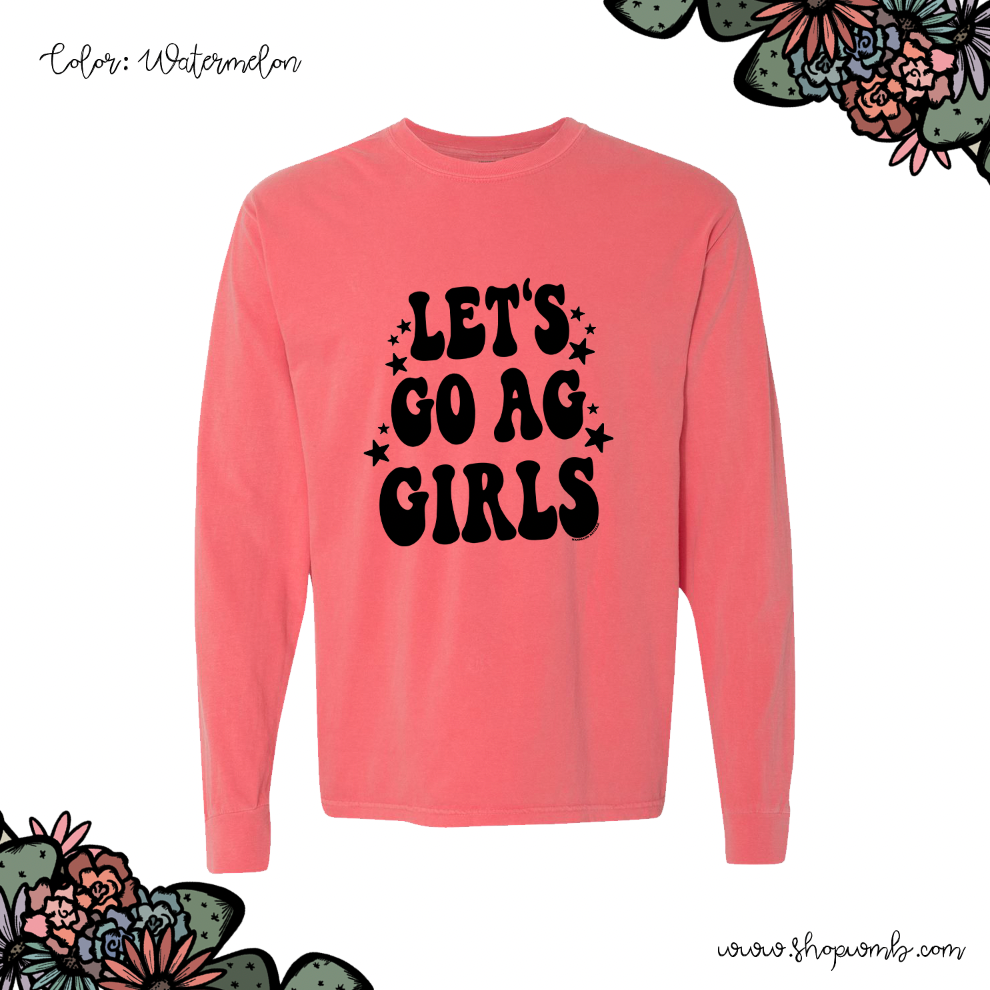 Let's Go Ag Girls LONG SLEEVE T-Shirt (S-3XL) - Multiple Colors!