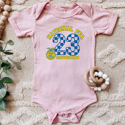 Checkered National FFA Convention One Piece/T-Shirt (Newborn - Youth XL) - Multiple Colors!