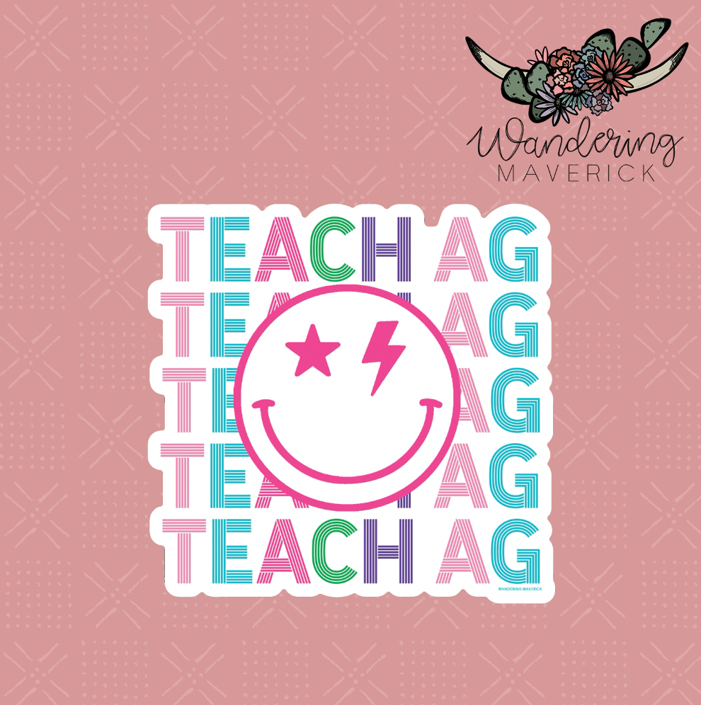 Line Smile Teach Ag Sticker
