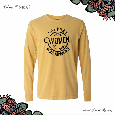 Support Women In Ag Advocacy LONG SLEEVE T-Shirt (S-3XL) - Multiple Colors!