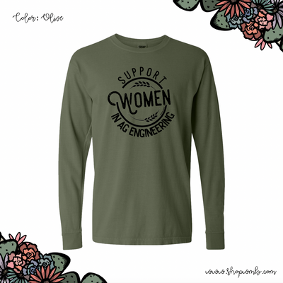 Support Women In Ag Engineering LONG SLEEVE T-Shirt (S-3XL) - Multiple Colors!