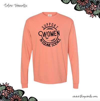 Support Women In Equine Science LONG SLEEVE T-Shirt (S-3XL) - Multiple Colors!