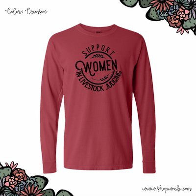 Support Women In Livestock Judging LONG SLEEVE T-Shirt (S-3XL) - Multiple Colors!