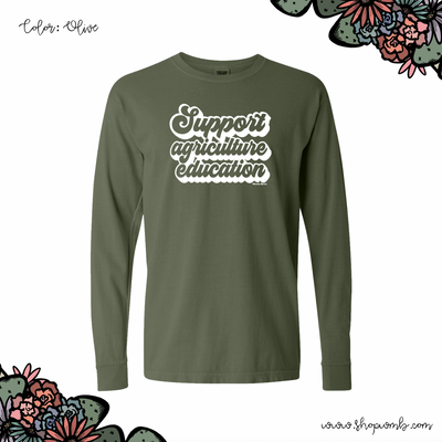 Support Agriculture Education LONG SLEEVE T-Shirt (S-3XL) - Multiple Colors!
