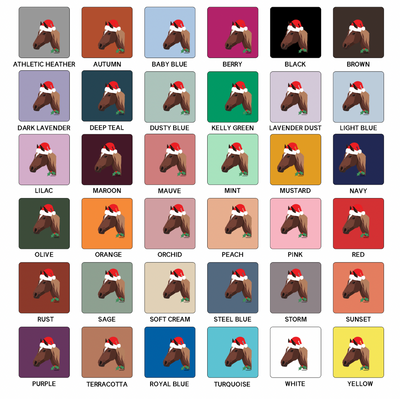 Christmas Spirit Horse T-Shirt (XS-4XL) - Multiple Colors!