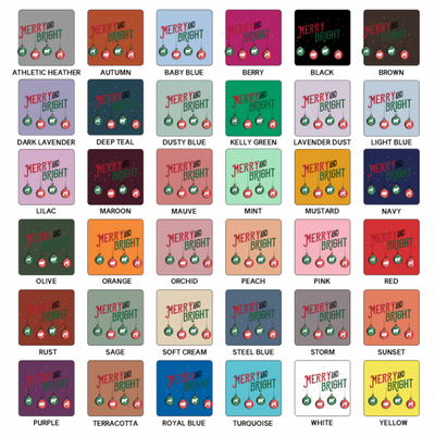 Merry & Bright Christmas T-Shirt (XS-4XL) - Multiple Colors!