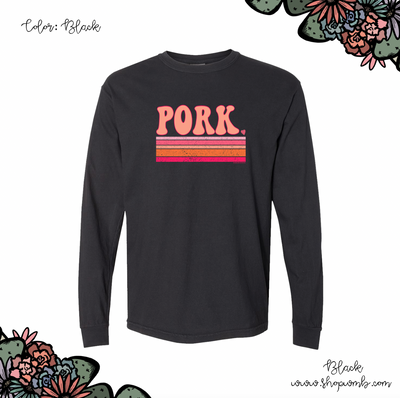 Peachy Pork LONG SLEEVE T-Shirt (S-3XL) - Multiple Colors!
