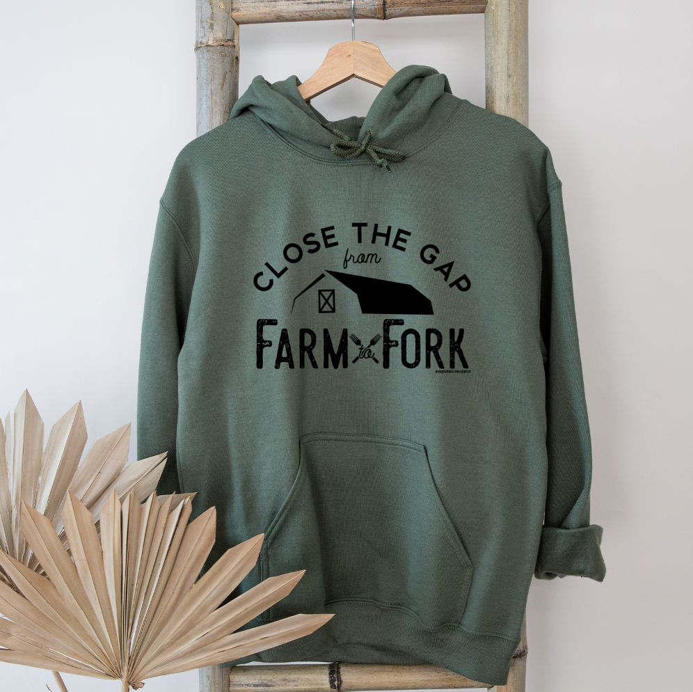 Close The Gap From Farm To Fork Hoodie (S-3XL) Unisex - Multiple Colors!