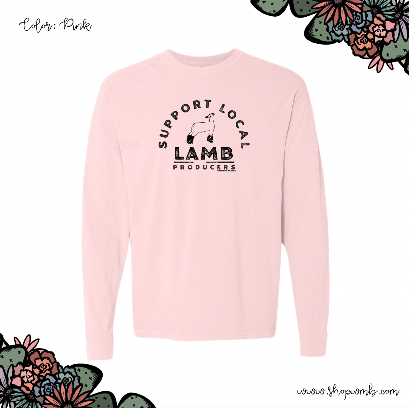 Support Local Lamb Producers LONG SLEEVE T-Shirt (S-3XL) - Multiple Colors!