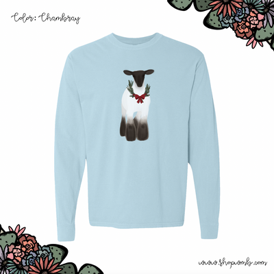 Christmas Lamb LONG SLEEVE T-Shirt (S-3XL) - Multiple Colors!