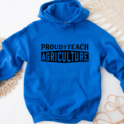 Proud To Teach Agriculture Black Ink Hoodie (S-3XL) Unisex - Multiple Colors!
