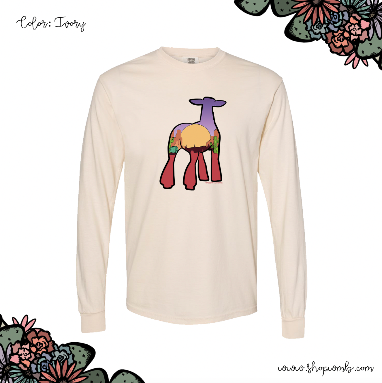 Desert Lamb LONG SLEEVE T-Shirt (S-3XL) - Multiple Colors!