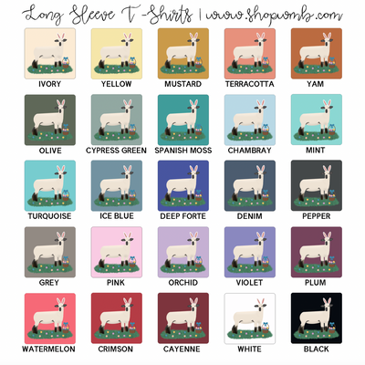 Easter Lamb LONG SLEEVE T-Shirt (S-3XL) - Multiple Colors!