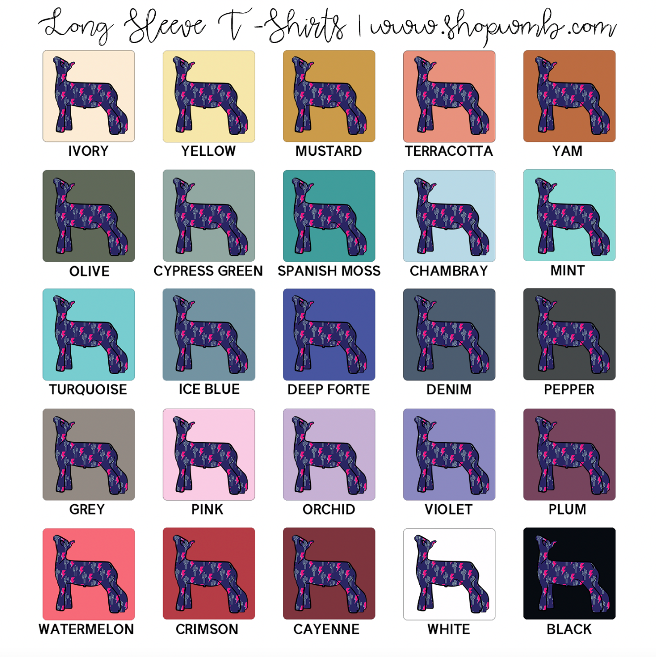 Electric Lamb LONG SLEEVE T-Shirt (S-3XL) - Multiple Colors!